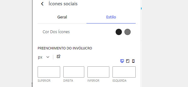 WooCommerce customizar cores das redes sociais