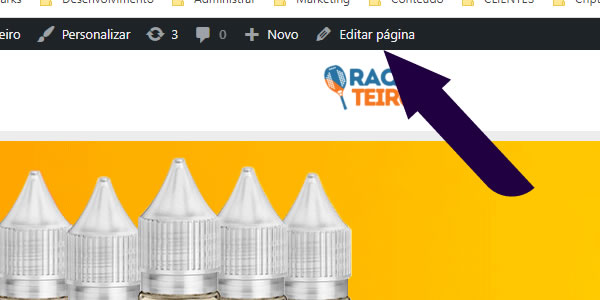 Como alterar slide - Editar página