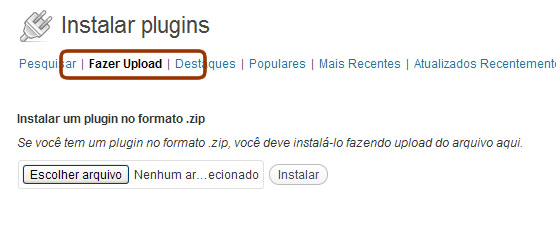 plugin upload Upload do plugin